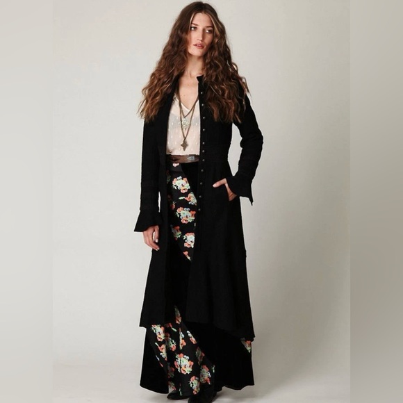 Free People Twisted Velvet Maxi Skirt size 2 - Picture 7 of 15